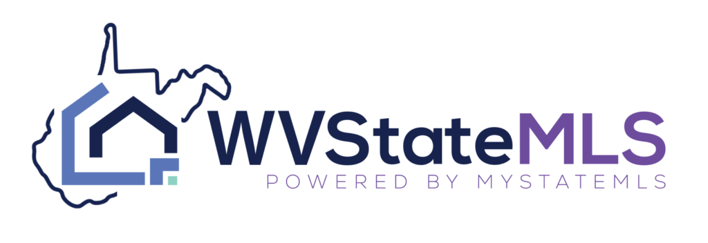 The West Virginia State MLS logo includes an artistic picture of the state, a flowing river, and the firm name.